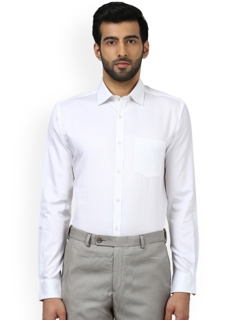 

Park Avenue Men White Slim Fit Solid Formal Shirt