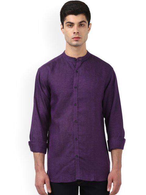 

Park Avenue Men Purple Slim Fit Printed Casual Shirt