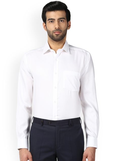 

Park Avenue Men White Regular Fit Solid Formal Shirt