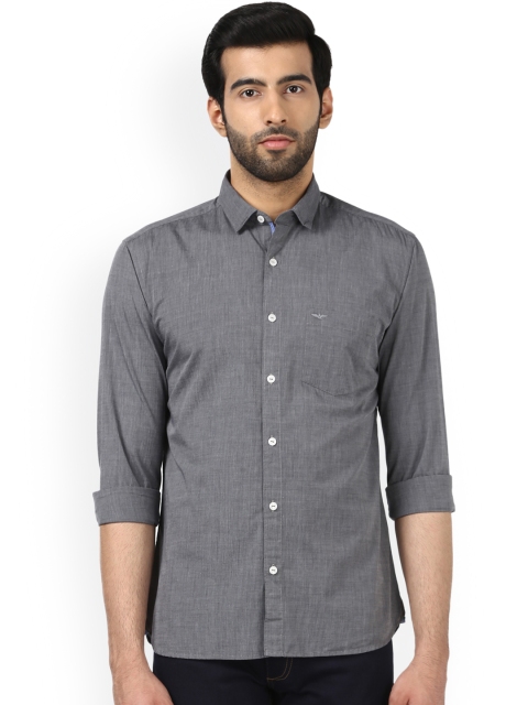 

Park Avenue Men Grey Slim Fit Self Design Casual Shirt