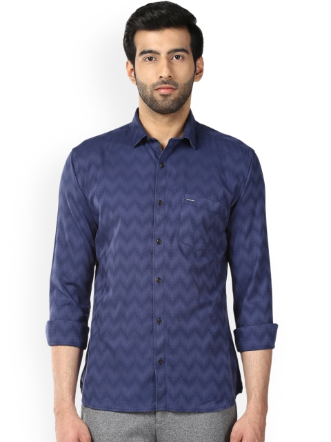 

Park Avenue Men Blue Slim Fit Printed Casual Shirt