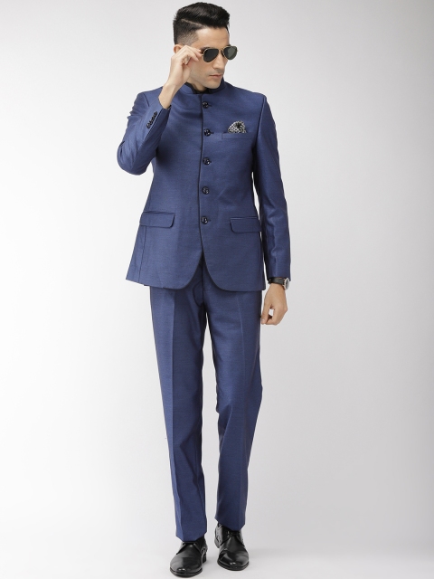 

Raymond Blue Single-Breasted Regular Fit Bandhgala Suit