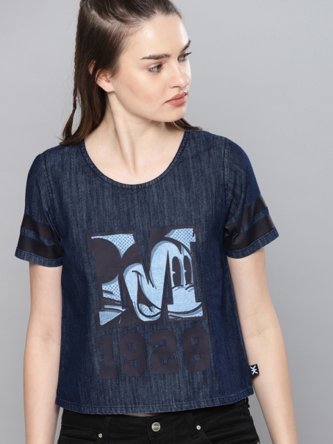 

Kook N Keech Disney Women Blue Printed Top