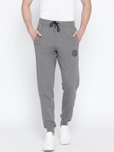 

DC Men Grey Melange Solid Joggers