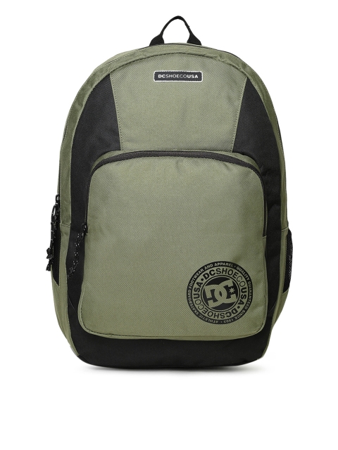 

DC Men Green Textured Backpack