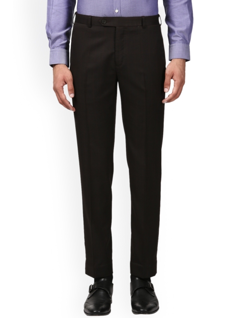 

Raymond Men Brown Slim Fit Solid Formal Trousers