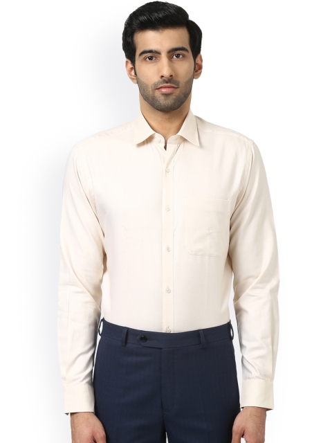 

Raymond Men Beige Regular Fit Solid Formal Shirt