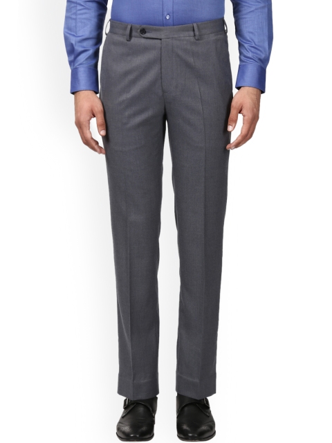 

Raymond Men Grey Regular Fit Solid Formal Trousers