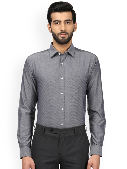 

Raymond Men Grey Slim Fit Checked Formal Shirt