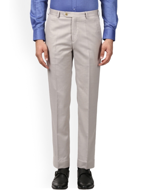 

Raymond Men Grey Regular Fit Solid Formal Trousers