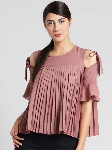 

plusS Women Pink Solid A-Line Top