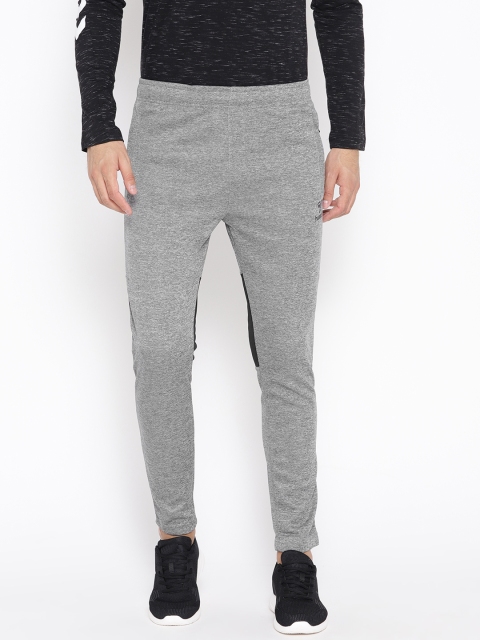 

hummel Men Grey Melange Solid Classic Bee Phi Track Pants