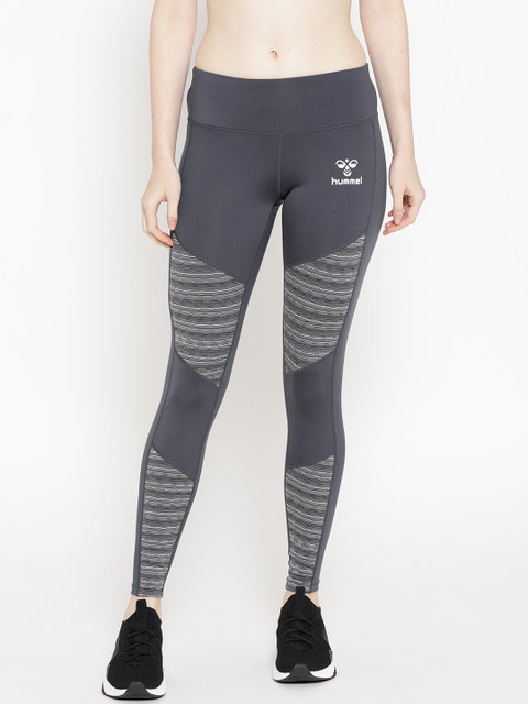 

hummel Women Grey Printed Tights