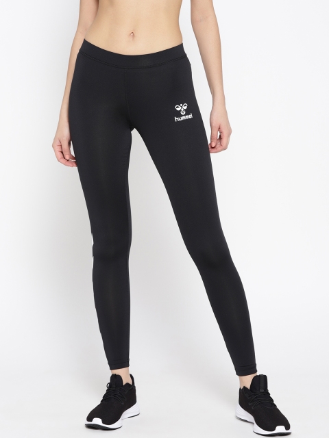 

hummel Women Black Solid Tights