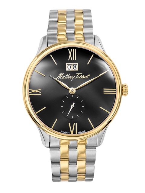 

Mathey-Tissot Swiss Made Men Edmond Metal Black Dial Watch H1886MBN