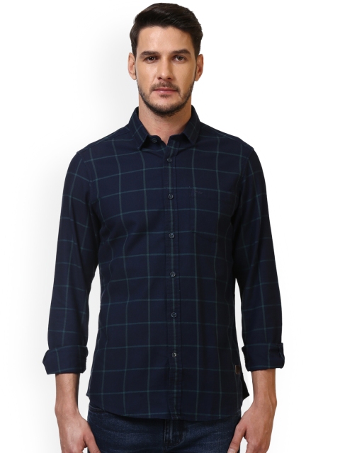 

ColorPlus Men Blue Checked Regular Fit Casual Shirt