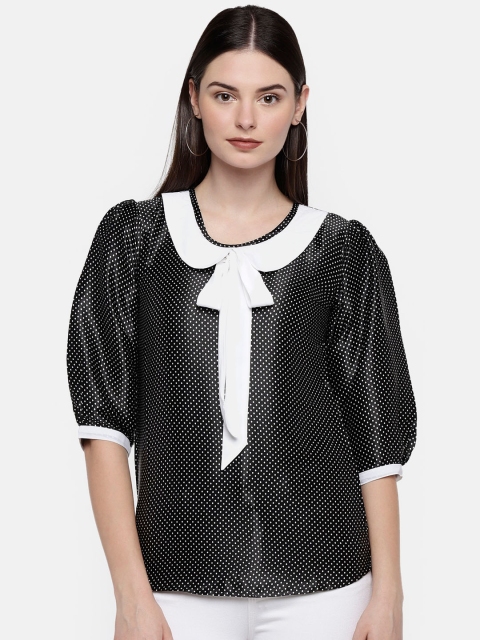 

shiloh Women Black Printed Top