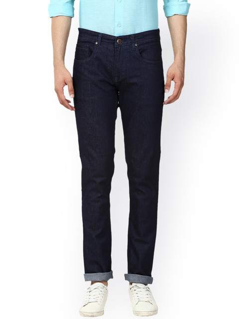 

ColorPlus Men Blue Tapered Fit Mid-Rise Clean Look Jeans