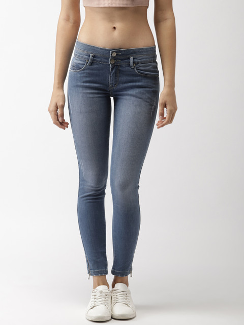 

Fort Collins Women Blue Straight Fit Mid-Rise Low-Distress Jeans