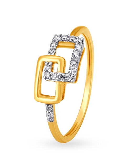 

Mia by Tanishq Women 14KT Yellow Gold Diamond Finger Ring