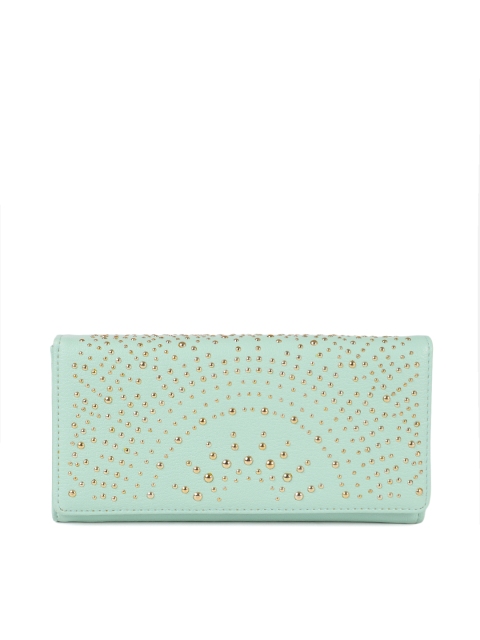 

Ginger by Lifestyle Women Green Solid Two Fold Wallet