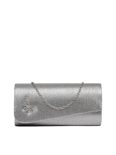 

CODE by Lifestyle Silver-Toned Embellished Clutch