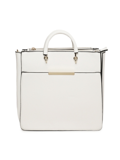 

CODE by Lifestyle White Solid Handheld Bag