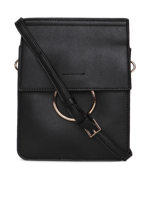 

FOREVER 21 Black Solid Sling Bag