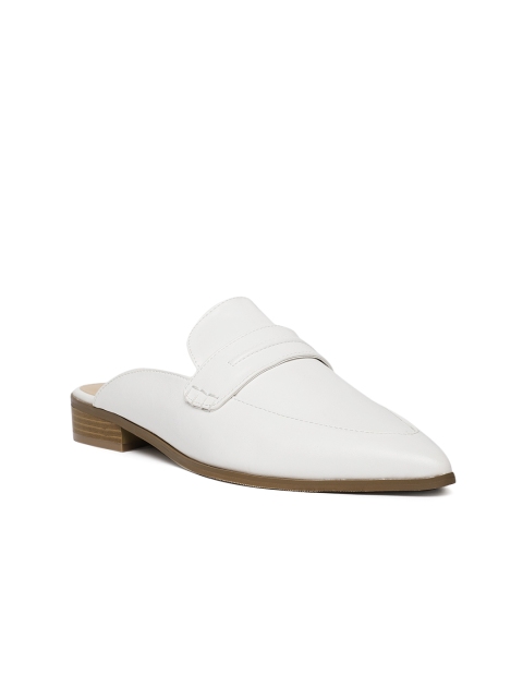 

FOREVER 21 Women White Mules