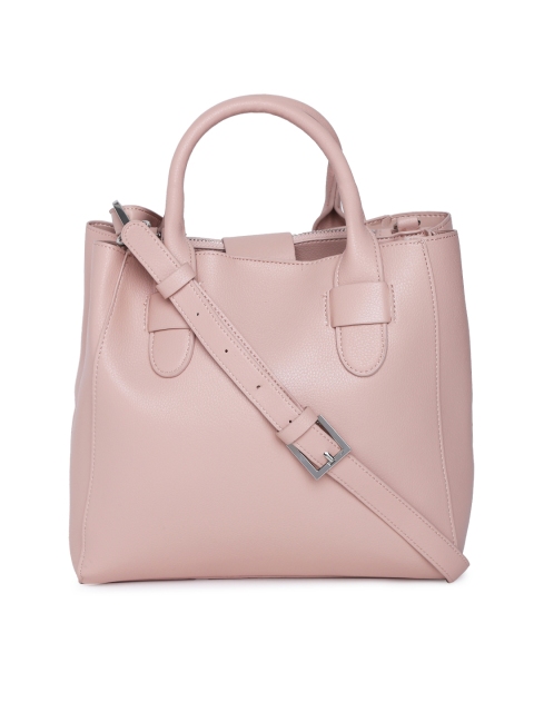 

FOREVER 21 Pink Solid Handheld Bag