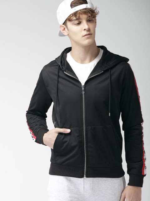 

FOREVER 21 Men Black Solid Bomber