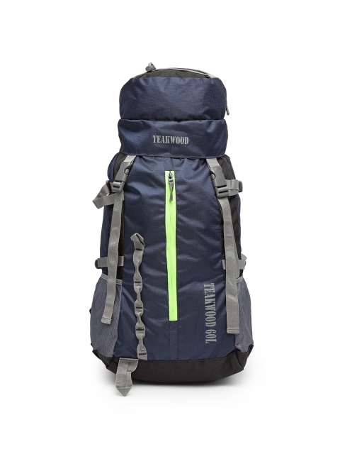 

Teakwood Leathers Unisex Navy Blue Solid Rucksack