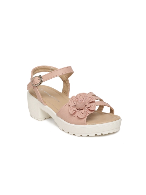 

Fame Forever by Lifestyle Girls Pink Solid Sandals