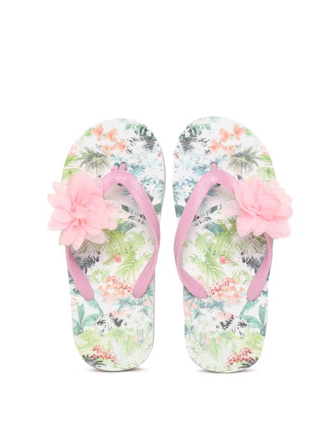 

Fame Forever by Lifestyle Girls Pink Printed Thong Flip-Flops