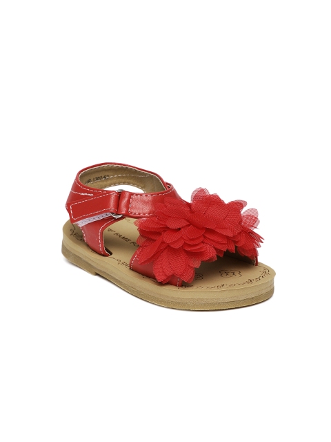 

Fame Forever by Lifestyle Girls Red Solid Open Toe Flats