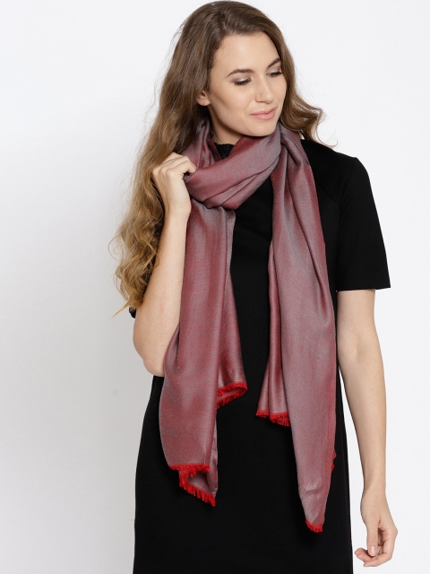 

Noi Women Red & Grey Dual-Toned Stole