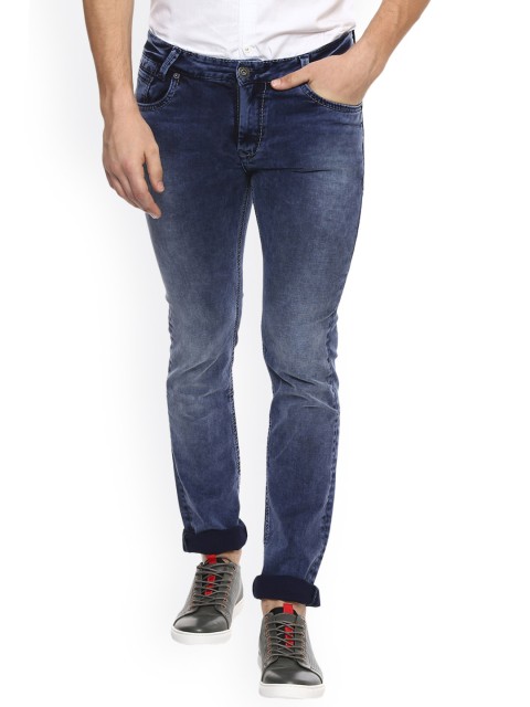 

Mufti Men Blue Slim Fit Mid-Rise Clean Look Stretchable Jeans
