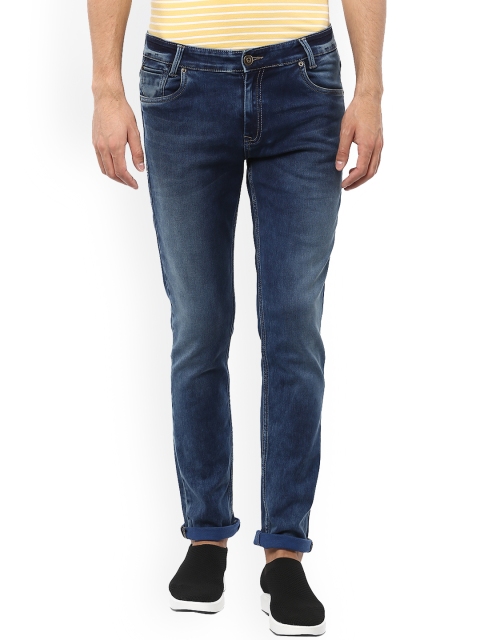 

Mufti Men Blue Straight Fit Mid-Rise Clean Look Stretchable Jeans