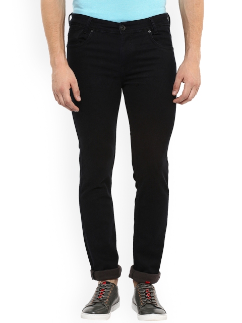 

Mufti Men Black Straight Fit Mid-Rise Clean Look Stretchable Jeans