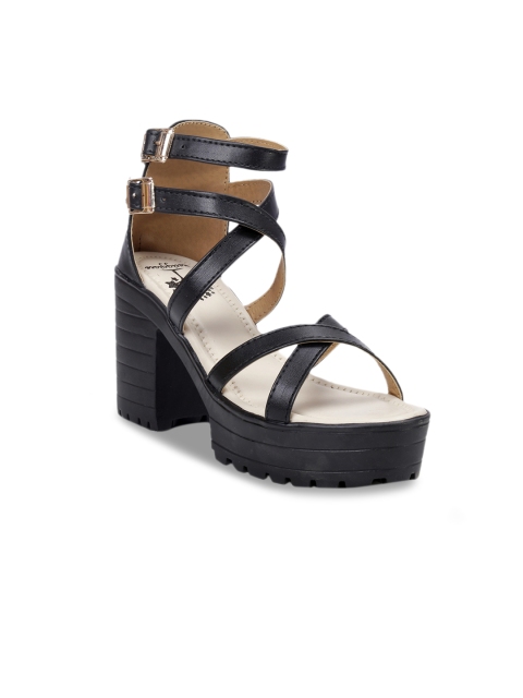 

meriggiare Women Black Solid Platforms