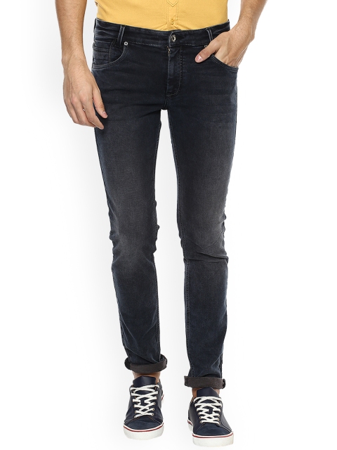 

Mufti Men Black & Brown Straight Fit Mid-Rise Clean Look Jeans