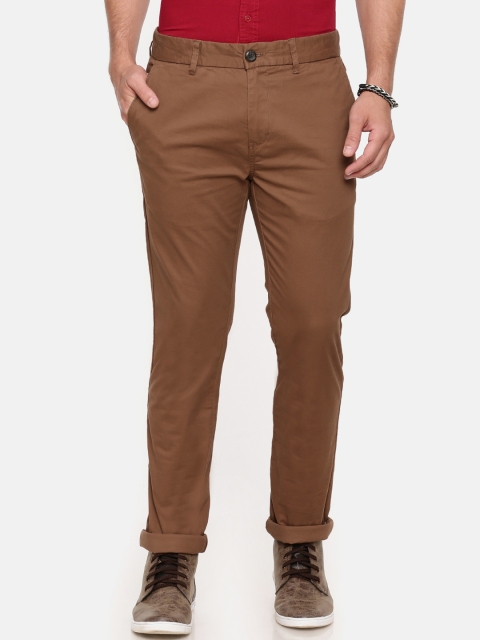 

Breakbounce Men Brown Slim Fit Solid Chinos