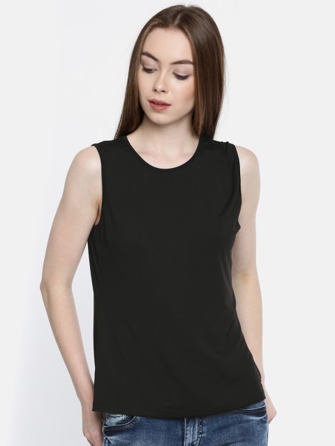

Elle Women Black Solid Top