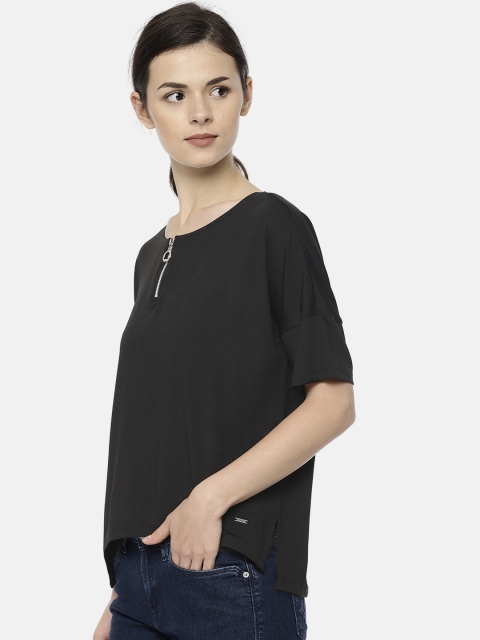 

ELLE Women Black Solid Top
