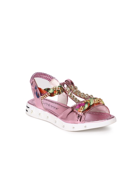 

Kittens Girls Pink Embellished Open Toe Flats