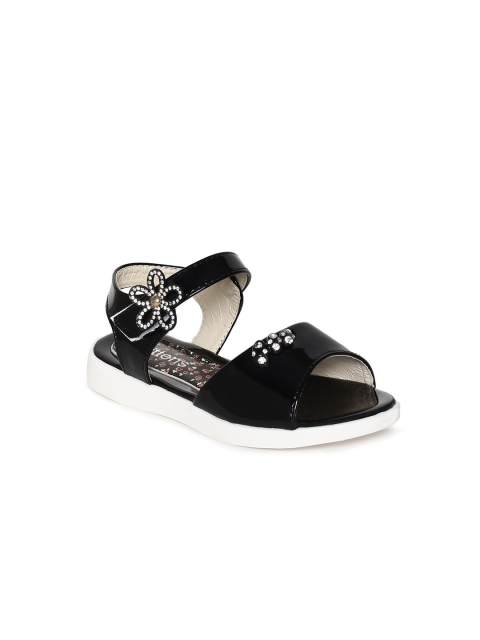 

Kittens Girls Black Solid Open Toe Flats