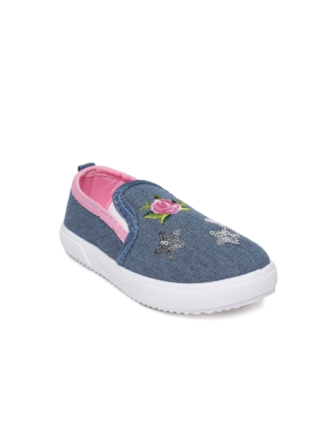 

Kittens Girls Blue Printed Sneakers