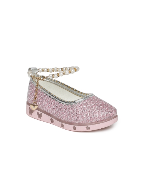 

Kittens Girls Pink Solid Synthetic Ballerinas