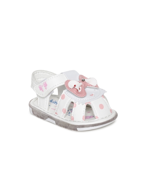 

Kittens Girls White Printed Synthetic Ballerinas