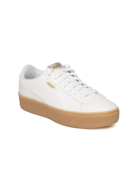 

Puma Women White Vikky Platform VT Sneakers